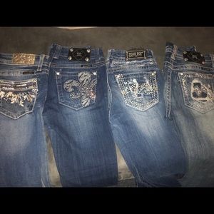 5 pairs of miss me jeans.